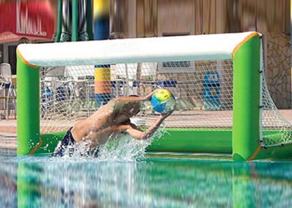 Buy cheap Heat welding adults inflatable water polo goal with lead free 1000D pvc tarpaulin from wholesalers