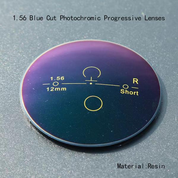 Buy cheap Block Blue Ray 1.56 Photochromic Lenses Blue Cut Progressive Lenses from wholesalers