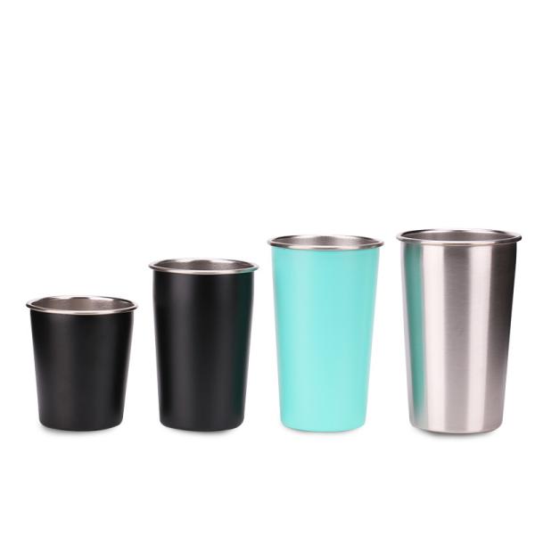 Buy cheap 16oz Single Wall Stainless Steel Water Bottle Drinkware Coffee Mug Beer Cups from wholesalers