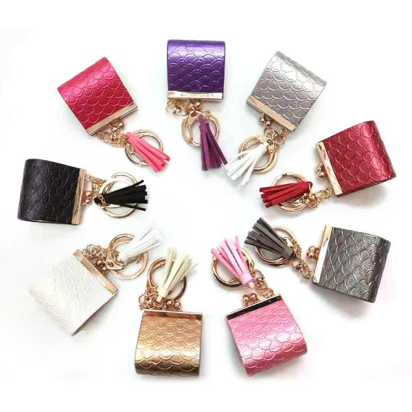 Buy cheap Multifunctional 15CM Black Mini Coin Bag Debossed Logo With Printing Logo from wholesalers