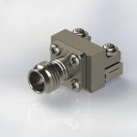 2.4-KHD RF Coaxial Cable Connectors DC-50G Flange Straight Through PCB 50 Ohm