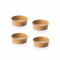 Buy cheap Non Toxic Small Wooden Salad Bowls Custom Size For Kids Bamboo Dinnerware product
