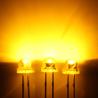 Buy cheap 0.5W 5mm 585-595nm Yellow Color 4000-5000mcd Strawhat Shape Clear Lens 120deg Light Emitting Diode from wholesalers