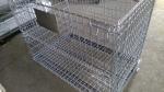 Warehouse Metal Storage Cage Wire Mesh Gitterbox Pallet Rack 500kg Capacity