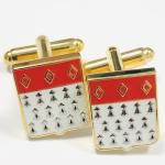 Custom Size Antique Gold Cufflinks , Sleeve Shirt Mens Engraved Cufflinks
