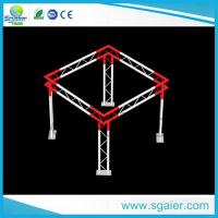 Buy cheap High Performance Aluminum Truss Display Customized Length Black / Gold Color product