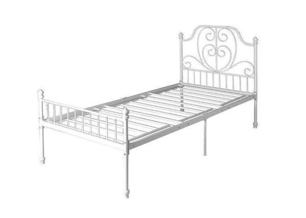 Buy cheap 120kg Kids Single Bed Steel Frame With Headboard And Footboard from wholesalers