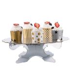 Birthday Party Dessert Round Eco Friendly Paper Cupcake Stand
