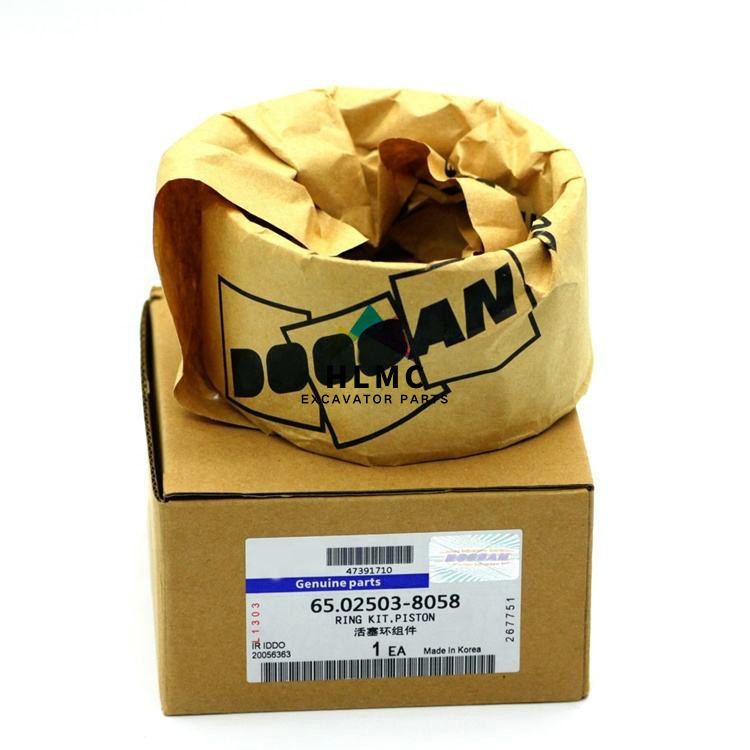 Diesel Engine 65.02503-8058 Piston Ring DB58 Doosan S220-5V DH220-5 Rebuild Kit