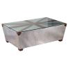 Buy cheap Union Jack Flag Aluminium Aviation Coffee Table With Glass Top from wholesalers