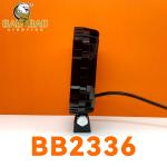 Square 80V Yellow White Flashing Red Warning Truck LED Headlight 4x4 Offroad
