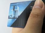 Customized Stainless Steel Matte Black Metal Business Member Card With Color