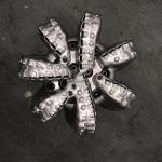 Diamond Insert Bit 17-1/4 Inch 7 Blades Rock Steel Body Of Diamond Cutting Tool