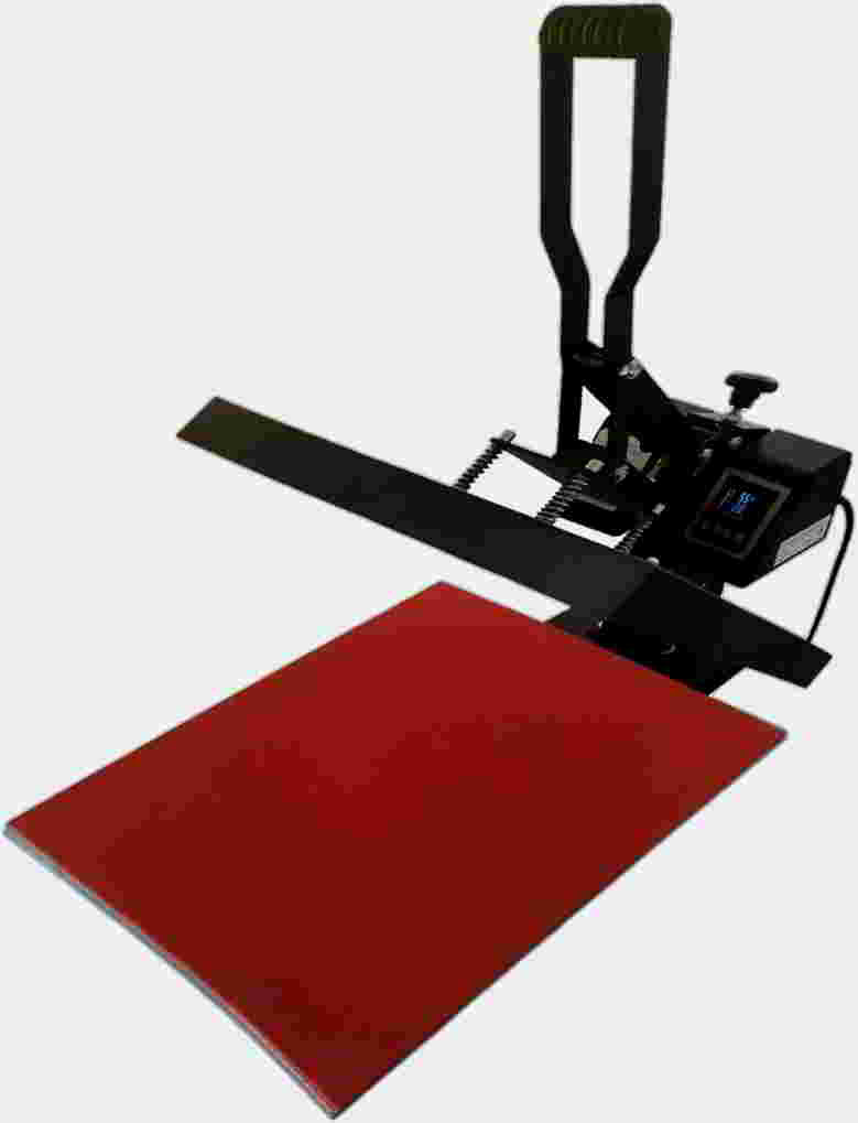 2200W Manual Heat Press Machine 50x40 For Tshirts Mirrors Flags Glass
