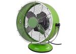 Vintage Electric 9" Metallic Retro Metal Fan 2 Speed 3 Aluminum Blades