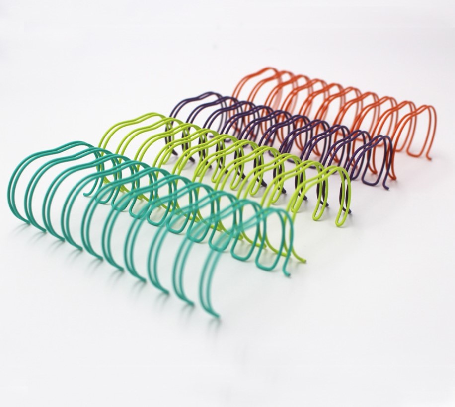 Nylon Coating 6.4-38.1MM Metal Double Loop Binding O Shape