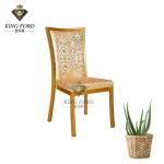 30*30*1.2mm Tube Hotel Banquet Tube Imitated Wood Chair SGS