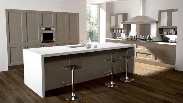 Buy cheap Staining Resistant Polish Finish Calacatta Quartz Stone Countertops Bathroom Floor Tiles from wholesalers