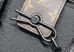 Black Mens Cross Pattern Genunie Cowhide Leather Handbag For Shopping