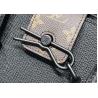 Buy cheap Black Mens Cross Pattern Genunie Cowhide Leather Handbag For Shopping from wholesalers
