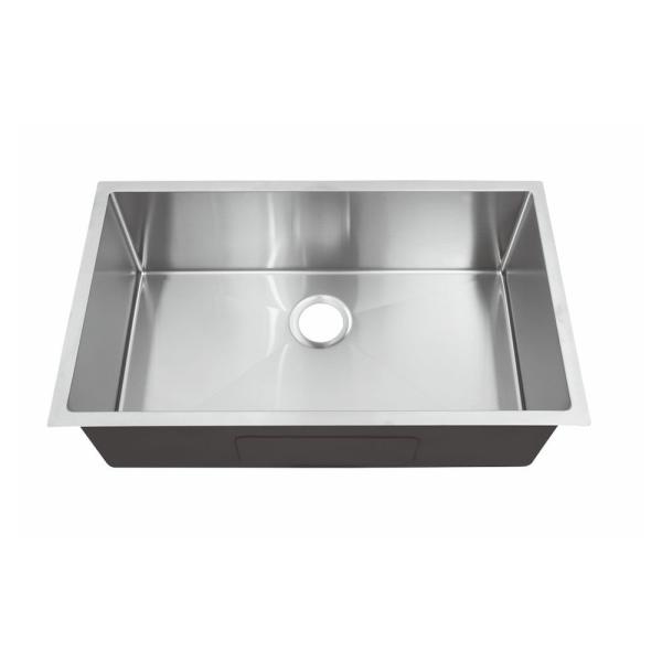 Buy cheap 32 Inch Undermount Stainless Steel Kitchen Sink Good Corrosion Resistance / Offset Stainless Steel Kitchen Sink from wholesalers