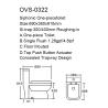 Buy cheap Glaze Inside Porcelain One Piece Elongated Toilet For Small Space from wholesalers