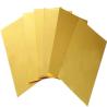 Buy cheap Customized Thickness 1.5 Mm Copper Sheet C26800 C27200 24x24 Shiny Brass from wholesalers