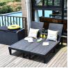 Buy cheap Plastic Stackable Adjustable Sun Lounger Chair for Outdoor Beach Patio Hotel Swimming Pool from wholesalers