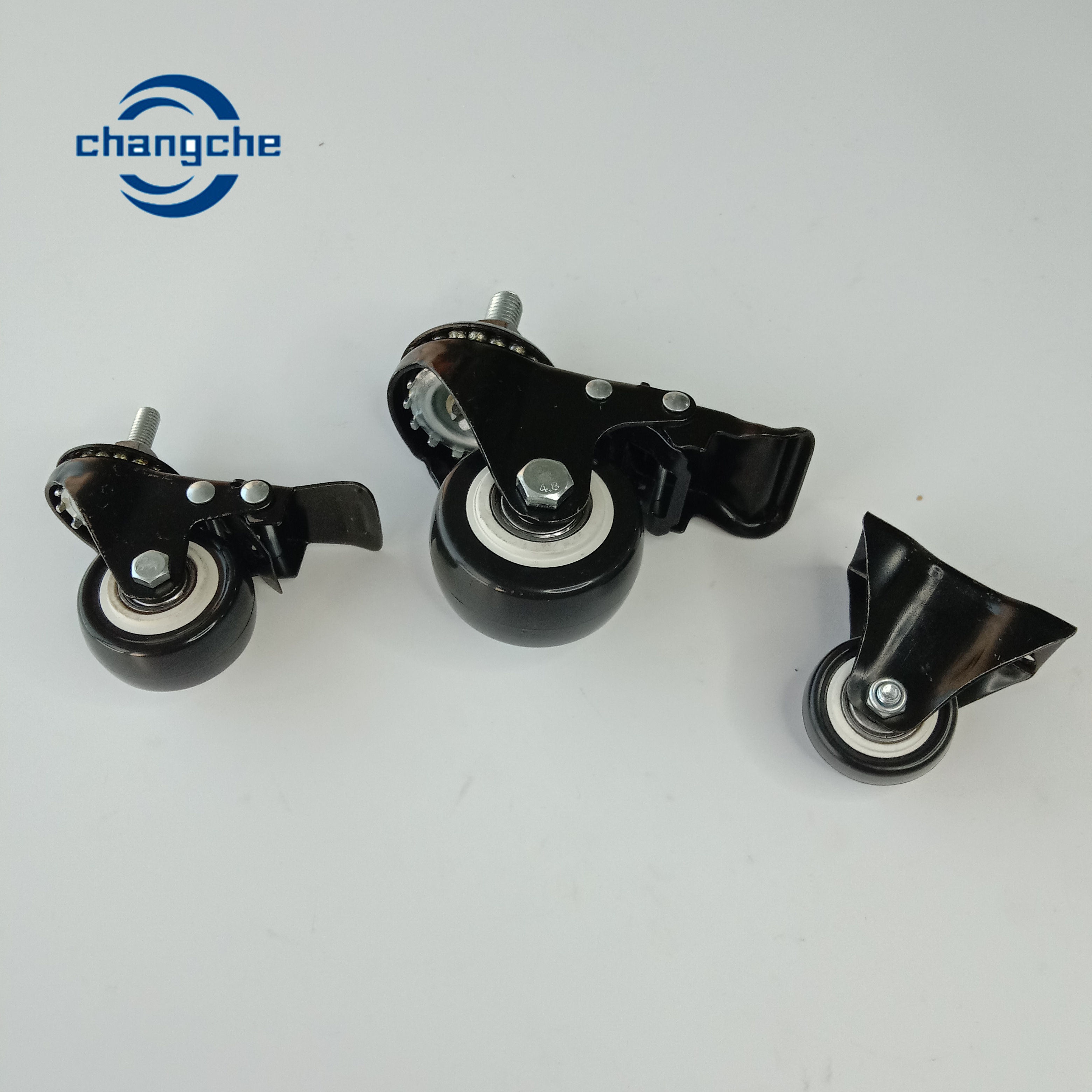 Heavy Duty Industrial Rubber Swivel Trolley Caster Wheels PVC Furniture Castors Wheels