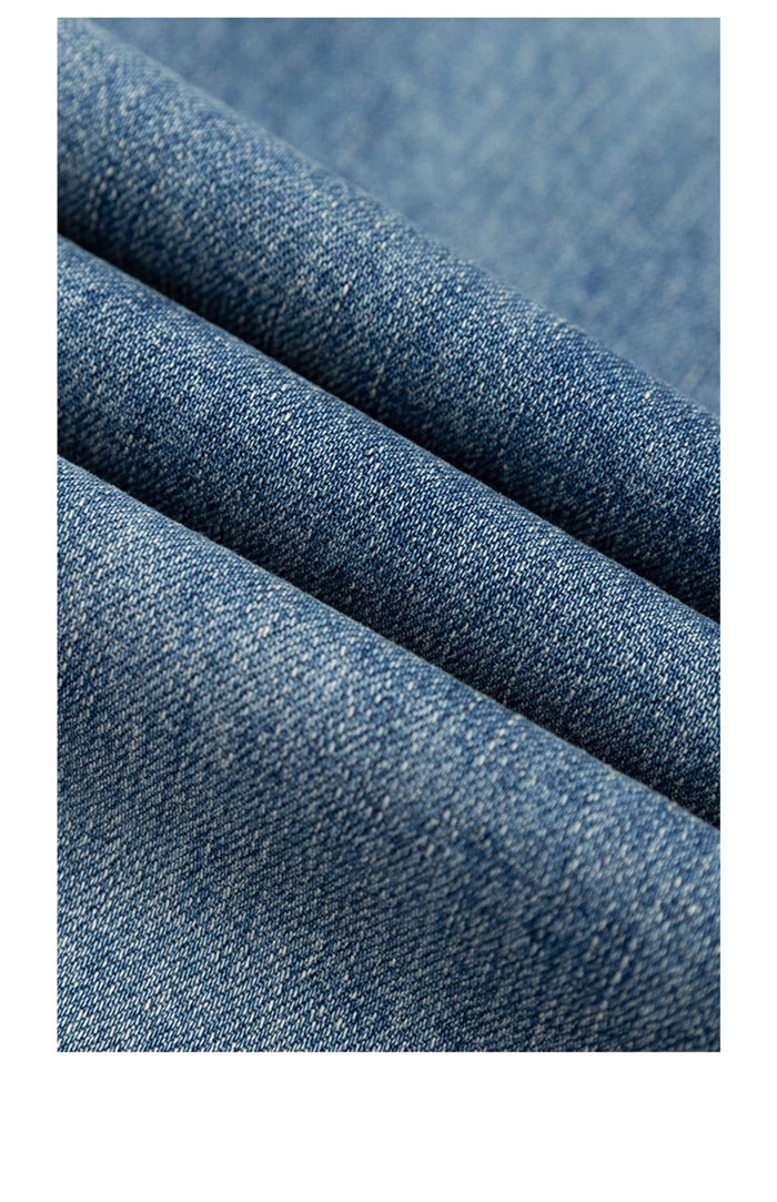10.9 Oz Plain Twill Denim Fabric High Color Fasten Jeans Material