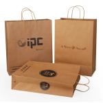 100% Eco-Friendly Recyclable Reinforced Handle Small Gift Craft Paper Bag With