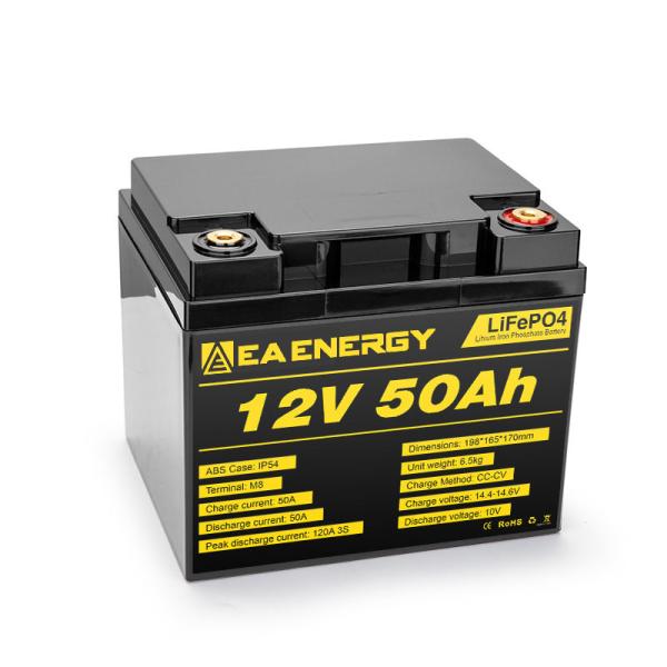 Buy cheap 12V 50Ah Deep Cycle LiFePO4 Battery CE UL UN38.3 MSDS Approved from wholesalers