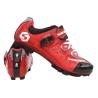 Buy cheap Microfiber Upper Bright Cycling Shoes Red And Black Color Low Wind Resistance from wholesalers