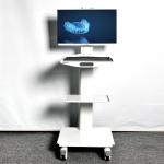 Hospital Furniture 3 Layer Medical Trolley Dental Mobile Cart Unit Easy Clean