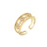 Buy cheap Synthetic CZ 24k Solid Gold Rings Wedding Luxury OEM Elegant Diamond Engagement Rings from wholesalers
