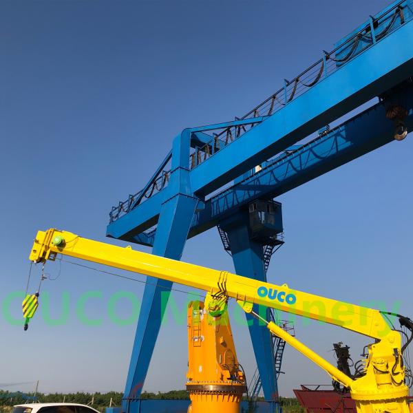 Buy cheap 0.2t 20m Marine Steel Hydraulic Telescopic Boom Crane from wholesalers