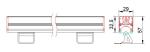 12W LED Outdoor Wall Washer Bar Waterproof For Garden Lighting