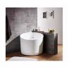 Buy cheap Eco Friendly Black Freestanding Corner Soaking Tub 950*950*720MM from wholesalers