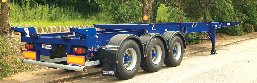 Madagascar Flatbed 3 Axles Container Shipping Tandem Skeleton Semi Trailer for Truck