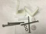 Stainless steel toilet fitting screw, nylon seven-word screw set
