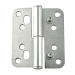 Powder Coated Door Steel Hinges Zinc Alloy Up Down Adjustable