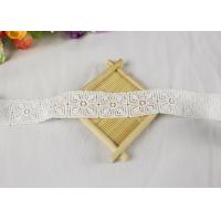 Wholesale Chemical Solubility Polyester Lace Trim With Concise Quadrate Flower Design from china suppliers
