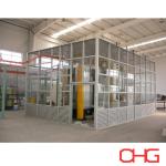 Stainless Steel PVC Carbon Steel Powder Coating Booth Automatic Spray Paint