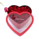 Offset Printing Cardboard Heart Shaped Flower Box Paper Packaging Gift Box For