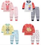 Animal Patterns Long Sleeve Kids Clothing Sets , Toddler Boy Clothing Sets