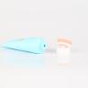 Buy cheap frosted white plastic bottle manufacturers in stock Silver Transparent oval hot tubes 50ml from wholesalers
