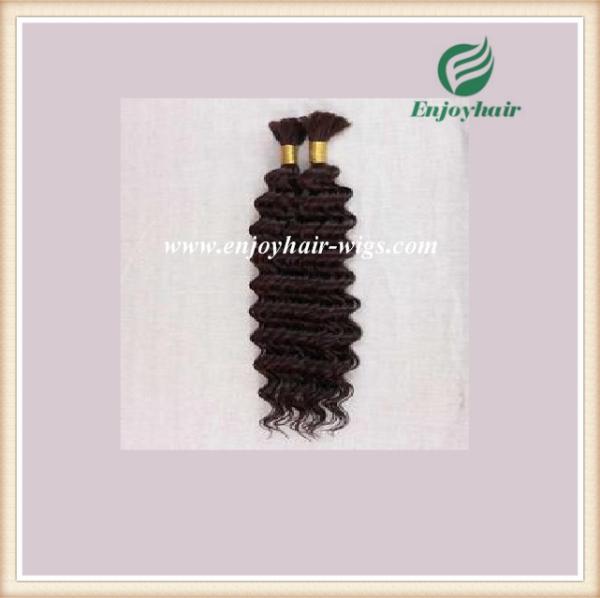 Buy cheap Indian 5A virgin remy hair bulk ,natural color(can be dye) deep wave 10''-26''length from wholesalers