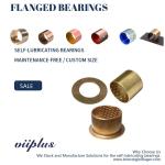 CuSn8 Bronze Sleeve Flanged Bearings Diamond Indentations Or Stamped With Oil