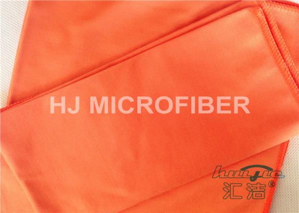 Buy cheap Polyester Microfiber Car Cleaning Cloths Orange , Microfiber Car Drying Towels from wholesalers