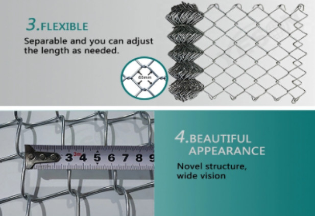 Hot Dip Galvanized 1.5-3m Temporary Mesh Fencing Outdoor Use